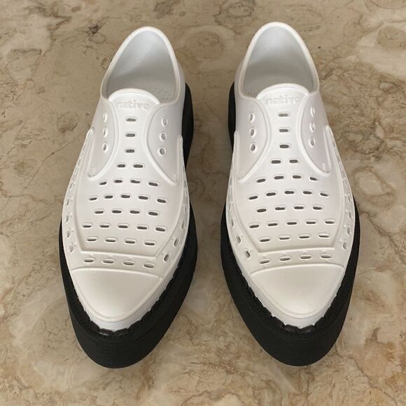 George X Native White Black Platform Creepers - Picture 4 of 15